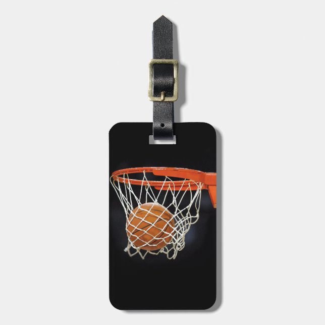 Basketball Travel Luggage Bag Tags (Front Vertical)