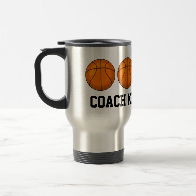 Basketball Travel Mug (Left)
