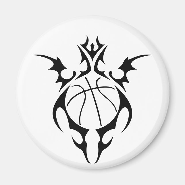 basketball. tribal. magnet (Front)