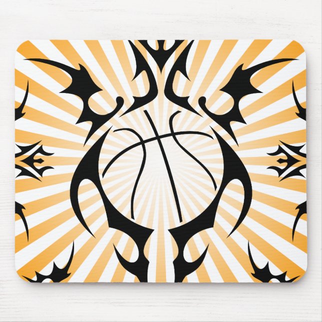 basketball. tribal. mouse mat (Front)