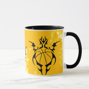 basketball. tribal. mug