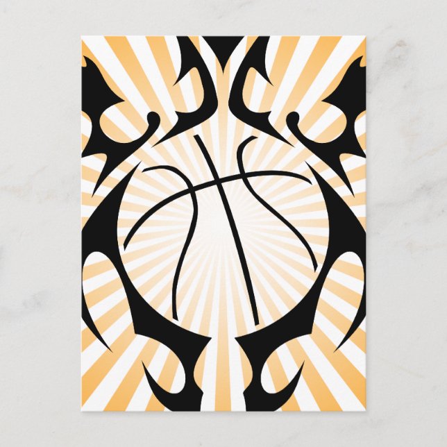 basketball. tribal. postcard (Front)