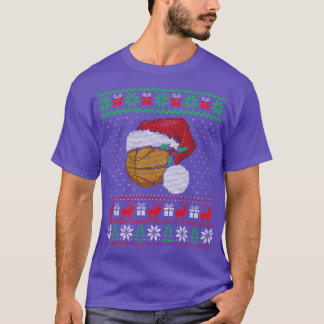 Basketball Ugly Christmas Sweater Happy Holiday Se
