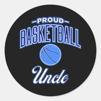 Basketball Uncle Classic Round Sticker