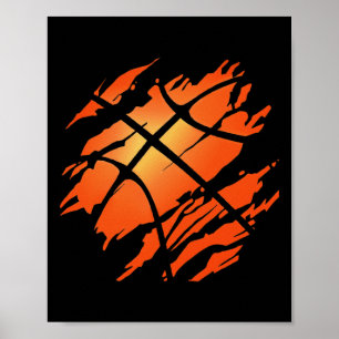 Basketball Usa American Flag Sports Lover Athlete Poster