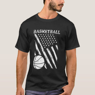 Basketball USA Flag T-Shirt