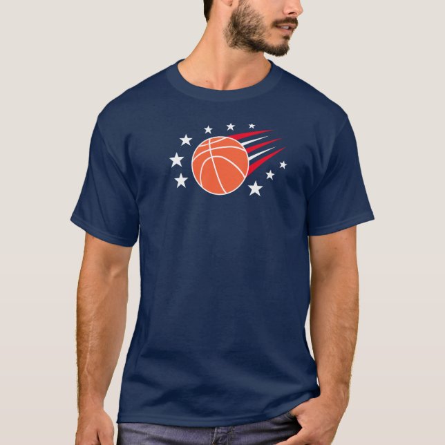 Basketball - USA pattern  T-Shirt (Front)