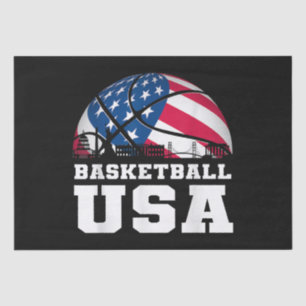 Basketball USA Support the Team Tshirt USA Flag Dr Tissue Paper