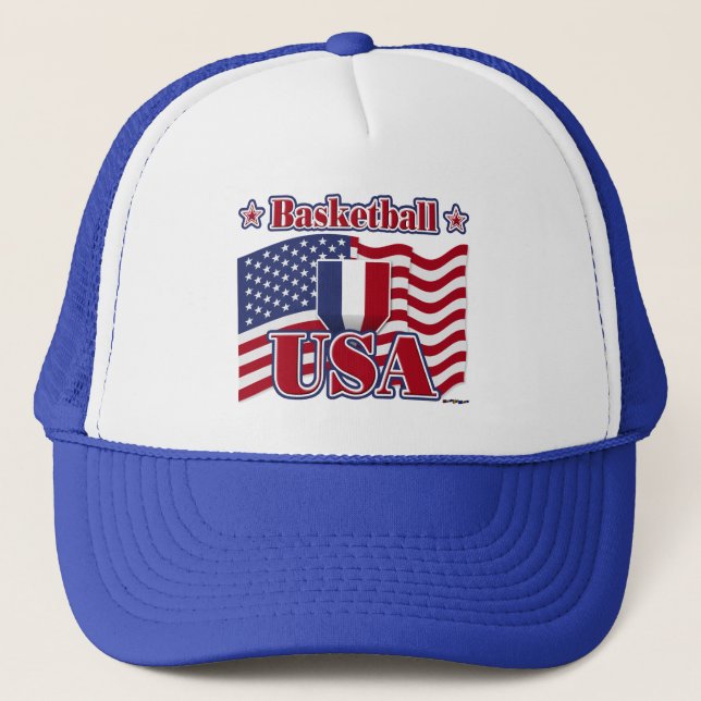 Basketball USA Trucker Hat (Front)