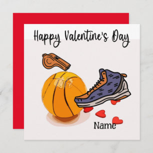 Basketball Valentine's Day from Player with love   Card