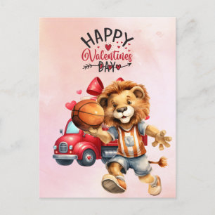 Basketball Valentine's Day from Player with love Holiday Postcard