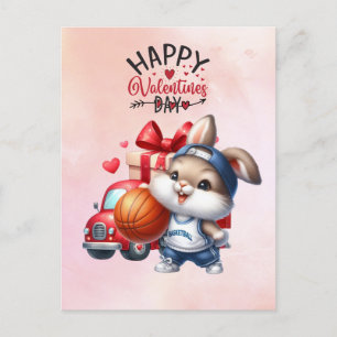 Basketball Valentine's Day from Player with love  Postcard