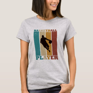 Basketball vintage player dribbling T-Shirt