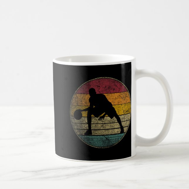 Basketball - Vintage - Retro Graphic Cool  Coffee Mug (Right)