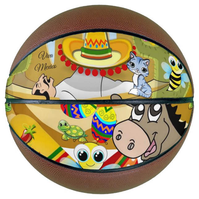 Basketball Viva Mexico Man, Sombrero Donkey (Front)