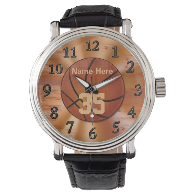 Basketball Watches for Men NAME and Jersey NUMBER (Front)