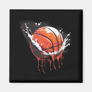 Basketball Watercolor Artwork Basketball Player Dr Magnet