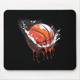 Basketball Watercolor Artwork Basketball Player Dr Mouse Mat