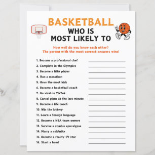 Basketball Who Is Most Likely To Game