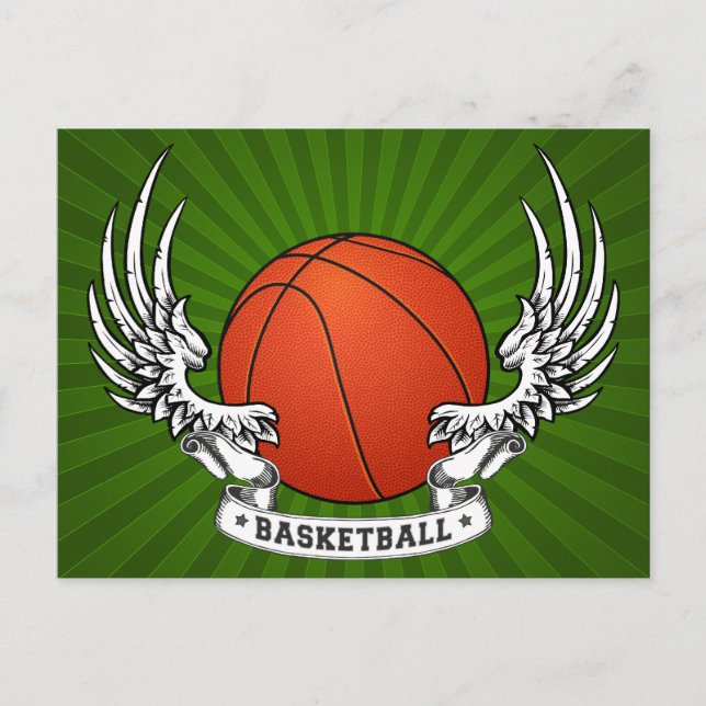 Basketball Wings Postcard (Front)