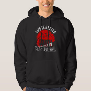 Basketball With Basketball Outdoor Design Hoodie