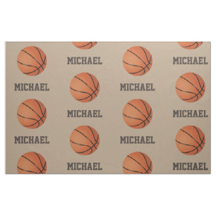 Basketball with Custom Name Personalised Printed Fabric