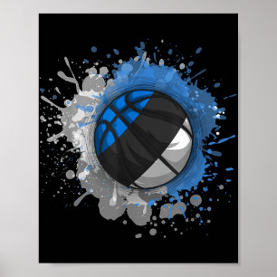 Basketball With Estonia Flag Poster