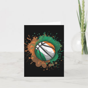 Basketball With Ireland Flag Tank Top Card