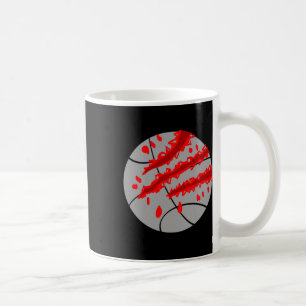 Basketball With Red Claw Coffee Mug