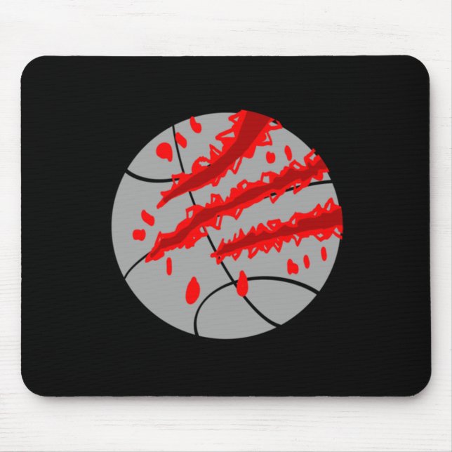 Basketball With Red Claw  Mouse Mat (Front)