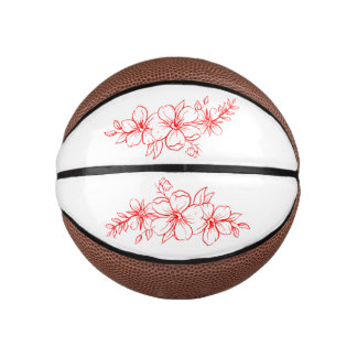 Basketball with redflower