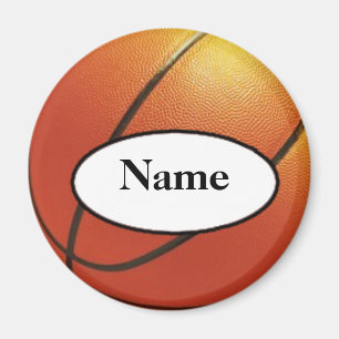 basketball with your name on it magnet