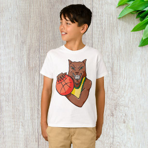 Basketball Wolf Boys T-Shirt
