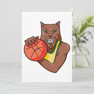 Basketball Wolf Invitations