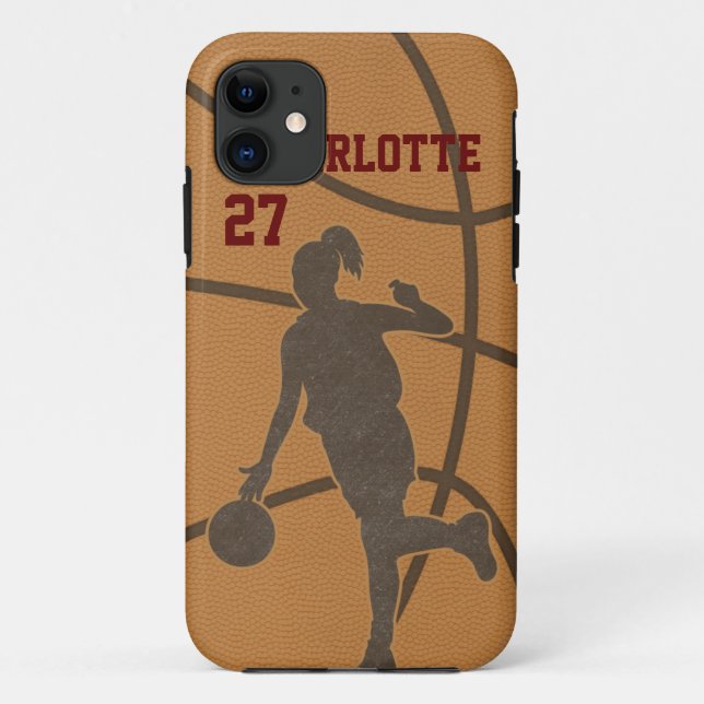 Basketball Woman iPhone iPad iPod Galaxy Razr Case (Back)