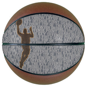 Basketball Words Boy Custom Basketball