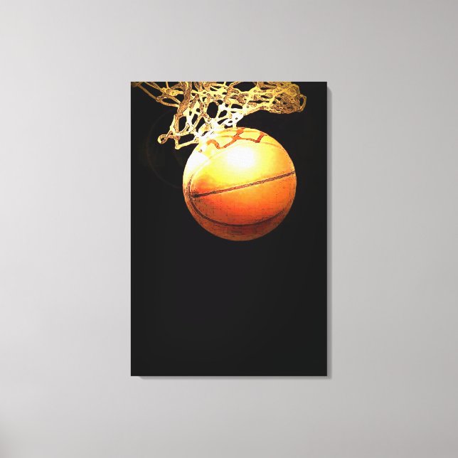 Basketball Wrapped Canvas (Front)