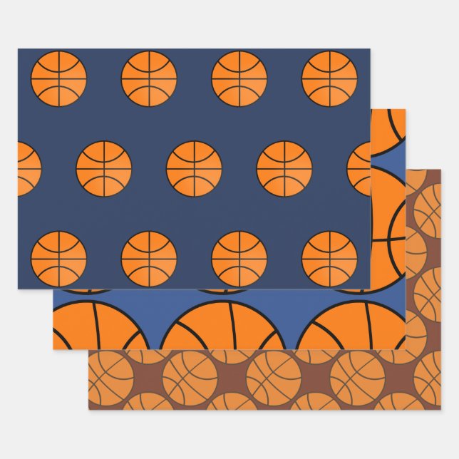 Basketball Wrapping Paper Set (Set)