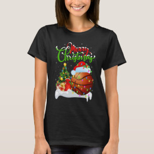 Basketball Xmas Decorations Santa Basketball Chr T-Shirt