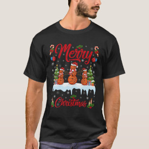 Basketball Xmas Gift Snowman Basketball Ball Chris T-Shirt