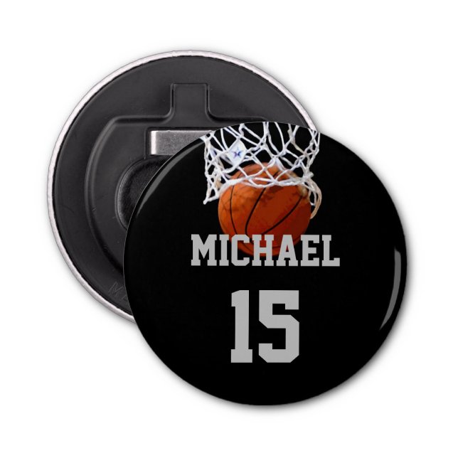 Basketball Your Name Bottle Opener (Front)