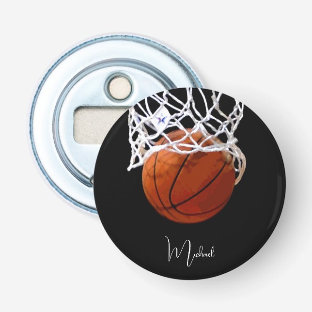 Basketball Your Name Bottle Opener (Front)