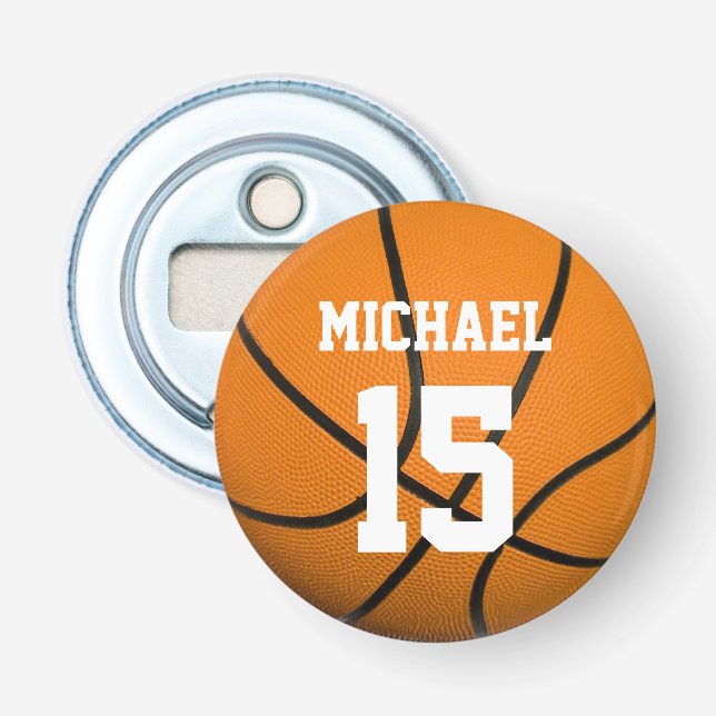 Basketball Your Name Bottle Opener (Front)