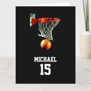 Basketball Your Name Card
