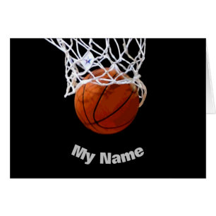 Basketball Your Name Card