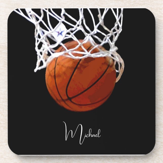 Basketball Your Name Coaster (Front)