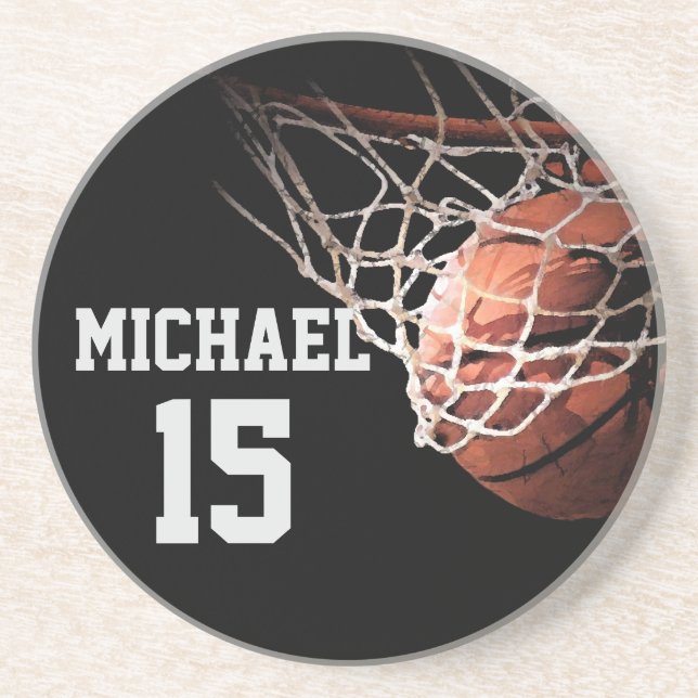 Basketball Your Name Coaster (Front)