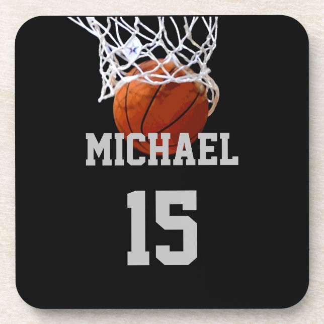 Basketball Your Name Coaster (Front)