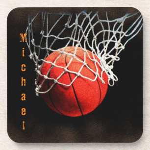 Basketball Your Name Coaster