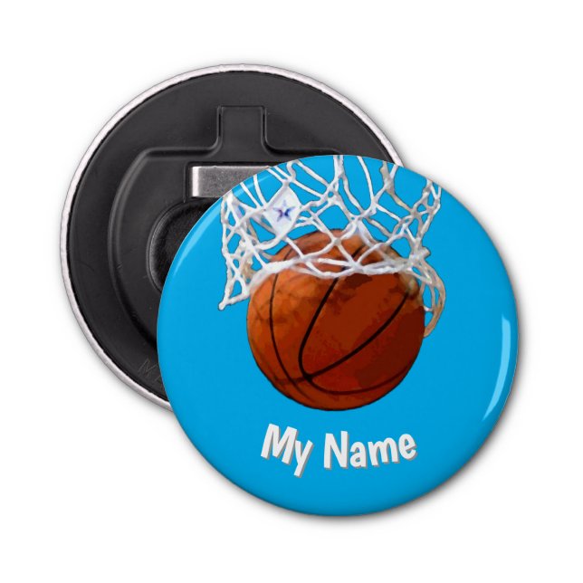 Basketball Your Name Custom Bottle Opener (Front)